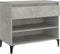 vidaXL - Schoenenkast - 70x36x60 - cm - bewerkt - hout - betongrijs