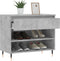 vidaXL - Schoenenkast - 70x36x60 - cm - bewerkt - hout - betongrijs