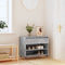 vidaXL - Schoenenkast - 70x36x60 - cm - bewerkt - hout - betongrijs