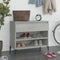 vidaXL - Schoenenkast - 70x36x60 - cm - bewerkt - hout - betongrijs