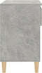 vidaXL - Schoenenkast - 70x36x60 - cm - bewerkt - hout - betongrijs