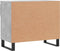 vidaXL - Schoenenkast - 70x36x60 - cm - bewerkt - hout - betongrijs