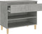 vidaXL - Schoenenkast - 70x36x60 - cm - bewerkt - hout - betongrijs