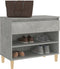 vidaXL - Schoenenkast - 70x36x60 - cm - bewerkt - hout - betongrijs