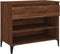 vidaXL - Schoenenkast - 70x36x60 - cm - bewerkt - hout - bruin - eikenkleur