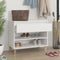 vidaXL - Schoenenkast - 70x36x60 - cm - bewerkt - hout - bruin - eikenkleur