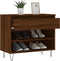 vidaXL - Schoenenkast - 70x36x60 - cm - bewerkt - hout - bruin - eikenkleur