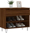 vidaXL - Schoenenkast - 70x36x60 - cm - bewerkt - hout - bruin - eikenkleur