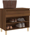 vidaXL - Schoenenkast - 70x36x60 - cm - bewerkt - hout - bruin - eikenkleur