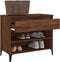 vidaXL - Schoenenkast - 70x36x60 - cm - bewerkt - hout - bruin - eikenkleur