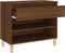 vidaXL - Schoenenkast - 70x36x60 - cm - bewerkt - hout - bruin - eikenkleur
