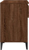 vidaXL - Schoenenkast - 70x36x60 - cm - bewerkt - hout - bruin - eikenkleur