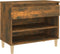 vidaXL - Schoenenkast - 70x36x60 - cm - bewerkt - hout - gerookt - eikenkleurig