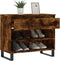 vidaXL - Schoenenkast - 70x36x60 - cm - bewerkt - hout - gerookt - eikenkleurig