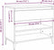 vidaXL - Schoenenkast - 70x36x60 - cm - bewerkt - hout - gerookt - eikenkleurig