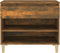 vidaXL - Schoenenkast - 70x36x60 - cm - bewerkt - hout - gerookt - eikenkleurig