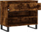 vidaXL - Schoenenkast - 70x36x60 - cm - bewerkt - hout - gerookt - eikenkleurig