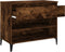 vidaXL - Schoenenkast - 70x36x60 - cm - bewerkt - hout - gerookt - eikenkleurig