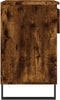 vidaXL - Schoenenkast - 70x36x60 - cm - bewerkt - hout - gerookt - eikenkleurig