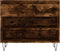 vidaXL - Schoenenkast - 70x36x60 - cm - bewerkt - hout - gerookt - eikenkleurig