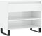 vidaXL - Schoenenkast - 70x36x60 - cm - bewerkt - hout - hoogglans - wit