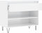 vidaXL - Schoenenkast - 70x36x60 - cm - bewerkt - hout - hoogglans - wit