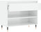 vidaXL - Schoenenkast - 70x36x60 - cm - bewerkt - hout - hoogglans - wit