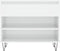 vidaXL - Schoenenkast - 70x36x60 - cm - bewerkt - hout - hoogglans - wit