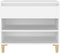 vidaXL - Schoenenkast - 70x36x60 - cm - bewerkt - hout - hoogglans - wit