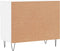 vidaXL - Schoenenkast - 70x36x60 - cm - bewerkt - hout - hoogglans - wit