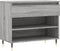 vidaXL - Schoenenkast - 70x36x60 - cm - bewerkt - hout - sonoma - grijs
