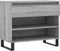 vidaXL - Schoenenkast - 70x36x60 - cm - bewerkt - hout - sonoma - grijs