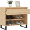 vidaXL - Schoenenkast - 70x36x60 - cm - bewerkt - hout - sonoma - eikenkleurig