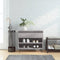vidaXL - Schoenenkast - 70x36x60 - cm - bewerkt - hout - sonoma - grijs
