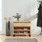 vidaXL - Schoenenkast - 70x36x60 - cm - bewerkt - hout - sonoma - eikenkleurig