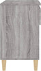 vidaXL - Schoenenkast - 70x36x60 - cm - bewerkt - hout - sonoma - grijs