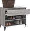 vidaXL - Schoenenkast - 70x36x60 - cm - bewerkt - hout - sonoma - grijs