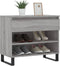 vidaXL - Schoenenkast - 70x36x60 - cm - bewerkt - hout - sonoma - grijs