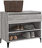 vidaXL - Schoenenkast - 70x36x60 - cm - bewerkt - hout - sonoma - grijs