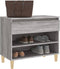 vidaXL - Schoenenkast - 70x36x60 - cm - bewerkt - hout - sonoma - grijs