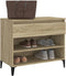 vidaXL - Schoenenkast - 70x36x60 - cm - bewerkt - hout - sonoma - eikenkleurig