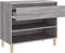 vidaXL - Schoenenkast - 70x36x60 - cm - bewerkt - hout - sonoma - grijs