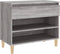 vidaXL - Schoenenkast - 70x36x60 - cm - bewerkt - hout - sonoma - grijs