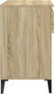 vidaXL - Schoenenkast - 70x36x60 - cm - bewerkt - hout - sonoma - eikenkleurig