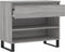 vidaXL - Schoenenkast - 70x36x60 - cm - bewerkt - hout - sonoma - grijs