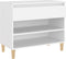 vidaXL - Schoenenkast - 70x36x60 - cm - bewerkt - hout - wit