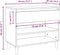 vidaXL - Schoenenkast - 70x36x60 - cm - bewerkt - hout - wit