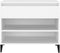 vidaXL - Schoenenkast - 70x36x60 - cm - bewerkt - hout - wit