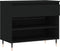 vidaXL - Schoenenkast - 70x36x60 - cm - bewerkt - hout - zwart
