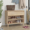 vidaXL - Schoenenkast - 70x36x60 - cm - bewerkt - hout - zwart